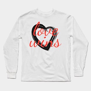 LOVE WINS 1 (black) Long Sleeve T-Shirt